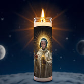 Kendrick Lamar prayer candle, designed by Pray To The Stars